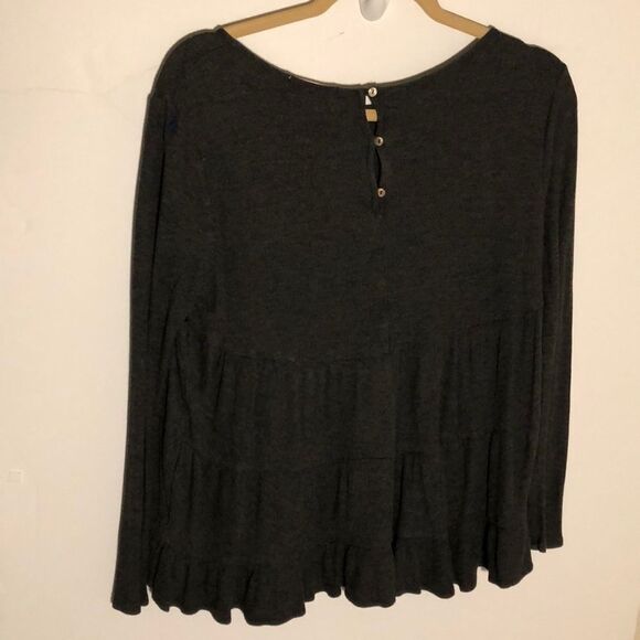 Altar’d State thermal/ribbed , gray top, large - Picture 8 of 8